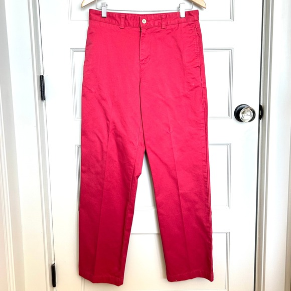 Vineyard Vines Kids Red Cotton Twill Pants Chinos Size 18 - Picture 1 of 11